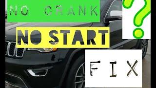 2019 JEEP CHEROKEE NO CRANK NO START PROBLEM- DO THIS- QUICK FIX!