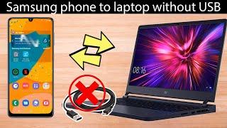 How to connect Samsung phone to laptop without USB