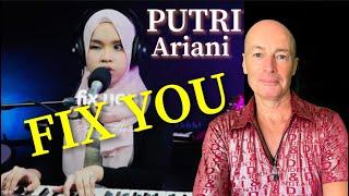 Putri Ariani “Fix You” by Coldplay Voice Coach REACTION