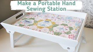 Portable Hand Sewing Station - English Paper Piecing - Jane Austen Themed