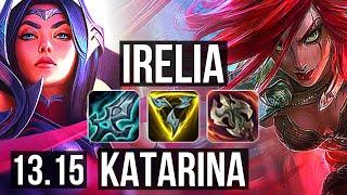 IRELIA vs KATARINA (MID) | 7 solo kills, 500+ games, 1.0M mastery | EUW Master | 13.15