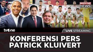 [BREAKING NEWS] Konferensi Pers Pelatih Baru Timnas, Patrick Kluivert | tvOne