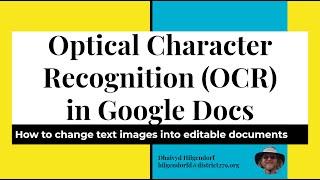 OCR in Google Drive Instructional Screencast