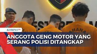 Geng Motor Serang Polisi di Medan, 3 Pelaku Ditangkap