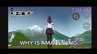 WHY TF IS AMAI FLYING BRO— || game name: Yandere chan simulator 1.2 (In google)