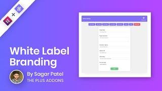 How to White Label The Plus Addons for Elementor Page Builder?