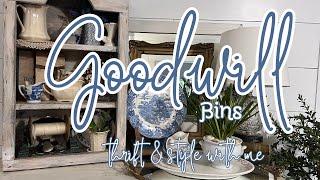 GOODWILL BINS - SHOP WITH US || THRIFT HAUL AND STYLE || VINTAGE SUMMER AND EVERYDAY DECOR