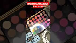 got just in158/- from shopee #beautyglazedeyeshadowpalette #shopee #eyeshadow #shorts