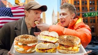 Two Brits try the best Bagels in New York!