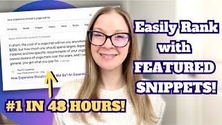 EASY Method to Rank Featured Snippet w AI [ChatGPT + Surfer + AIPRM]