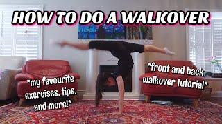 How to do a FRONT AND BACK WALKOVER for BEGINNERS (step by step) | Sophie Crane