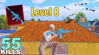 55KILLS!!Maxing Lv 8 Glacier M416 I SOLO vs SQUAD PUBG Mobile GAMEPLAY