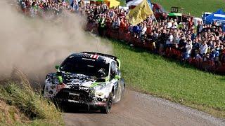 Ken Block crashes in WRC Rally Finland 2012