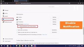 How to Temporarily Disable Notifications in Firefox in Windows