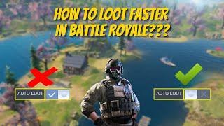 HOW TO LOOT FASTER IN BATTLE ROYALE??? | CALL OF DUTY MOBILE