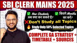 GA Strategy for SBI Clerk Mains | 1 Month Strategy to Score 30+ | SBI Clerk GA Strategy 2025