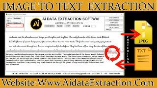 Image to Text / Notepad AI Data Extraction Converter Software for Data Entry Free Download