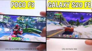 FORTNITE COMPARISON IN POCO F3 VS SAMSUNG GALAXY S20 FE 