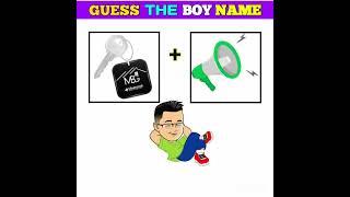 CAN YOU GUESS THE BOY NAME BY EMOJI  emoji chalege a2z puzzle #riddles #paheli #shorts #viral