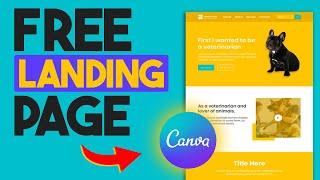 How to Create a Landing Page With Canva (FREE 2024)
