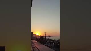 Beautiful sunset in the Mediterranean Sea in 20 seconds