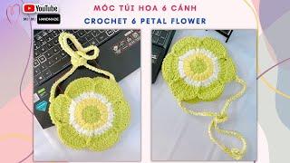 Crochet 6 Petal Flower Bag  Móc Túi Hoa 6 Cánh Đeo Chéo Dễ Dàng & Xinh Xắn  Mimi Handmade