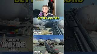 Warzone Mobile's Graphics VS COD Mobile Graphics! #shorts