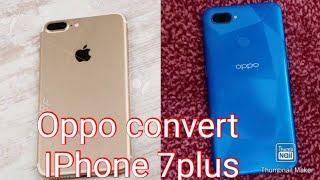 OPPO A12 Converted into IPhone 7plus | IPhone back paper lamination