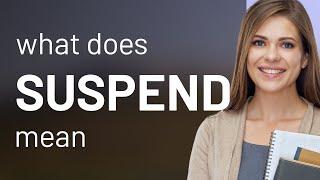 Suspend • what is SUSPEND meaning