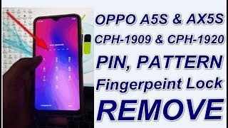 Oppo A5s CPH1909 & AX5s CPH1920 Pin,Pattern & Fingerprint Lock Remove.