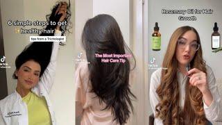 hair care  and growth tips  routine | TikTok complation 2023 ️