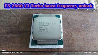 XEON E5 2660 V3 Turbo Boost Frequency Unlock CINEBENCH R15  TEST