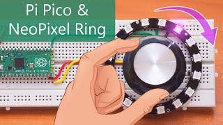 Rotating NeoPixel RGB Ring - Raspberry Pi Pico Project