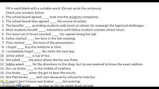 ISC 11/12 Prepositions Practice