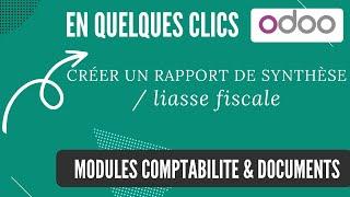 Créer un rapport de synthèse dans le module comptabilité - Odoo V17