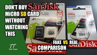 SanDisk Micro SD Card Fake vs Real Comparison | Tech Tomer