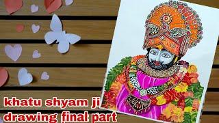 khatu shyaam drawing cute khatu shyaam drawing final part