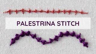 Mastering Palestrina Stitch: A Step-by-Step Hand Embroidery Tutorial