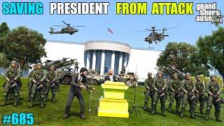 GTA 5 : BODYGUARDS SAVE PRESIDENT IN WHITEHOUSE | GTA 5 GAMEPLAY #685