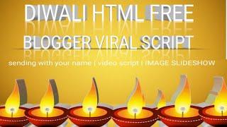 Happy DIwali HTML blogger scriptFree wishing festival website scriptWhatsapp viral script