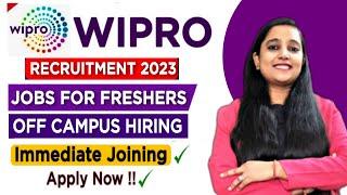 Wipro Recruitment 2023 | Wipro Jobs For Freshers 2023 | Graduate | Job Vacancy 2023 | Mnc Jobs