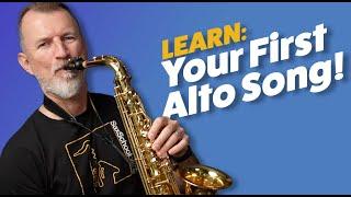 Saxophone Lesson   Beginner Alto First Song