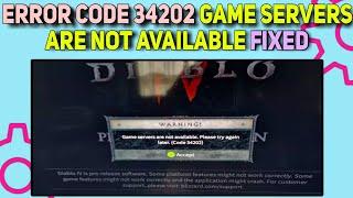 How to Fix Error Code 34202 in Diablo 4 | Diablo 4 beta Error Code 34202