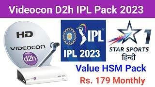 Videocon D2h Recharge Plan 2023 | Videocon D2h Value HSM Pack | Videocon D2h IPL ( Cricket ) Package