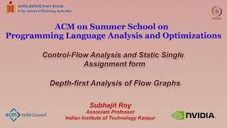 Control-Flow Analyses and Static Single Assignment form - Depth First Analysis of Flow Graphs