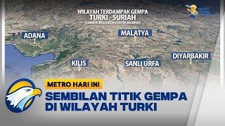 Wilayah yang Terdampak Gempa Turki dan Suriah