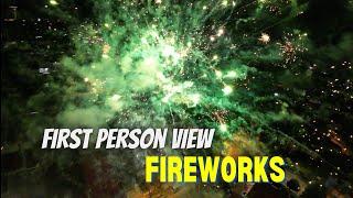 FPV Drone through Fireworks