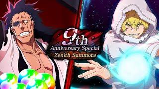 THE CRAZIEST LUCK I'VE EVER HAD!!! 9TH ANNIVERSARY GREMMY AND KENPACHI SUMMONS! Bleach: Brave Souls!