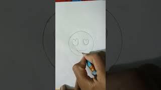 how to draw emojis easy drawing tutorial for kids love emoji drawing tutorial #shorts #art