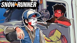 TRUCK DRIVING TO SAVE LIVES! | Snowrunner (Co-op W/ Cartoonz)